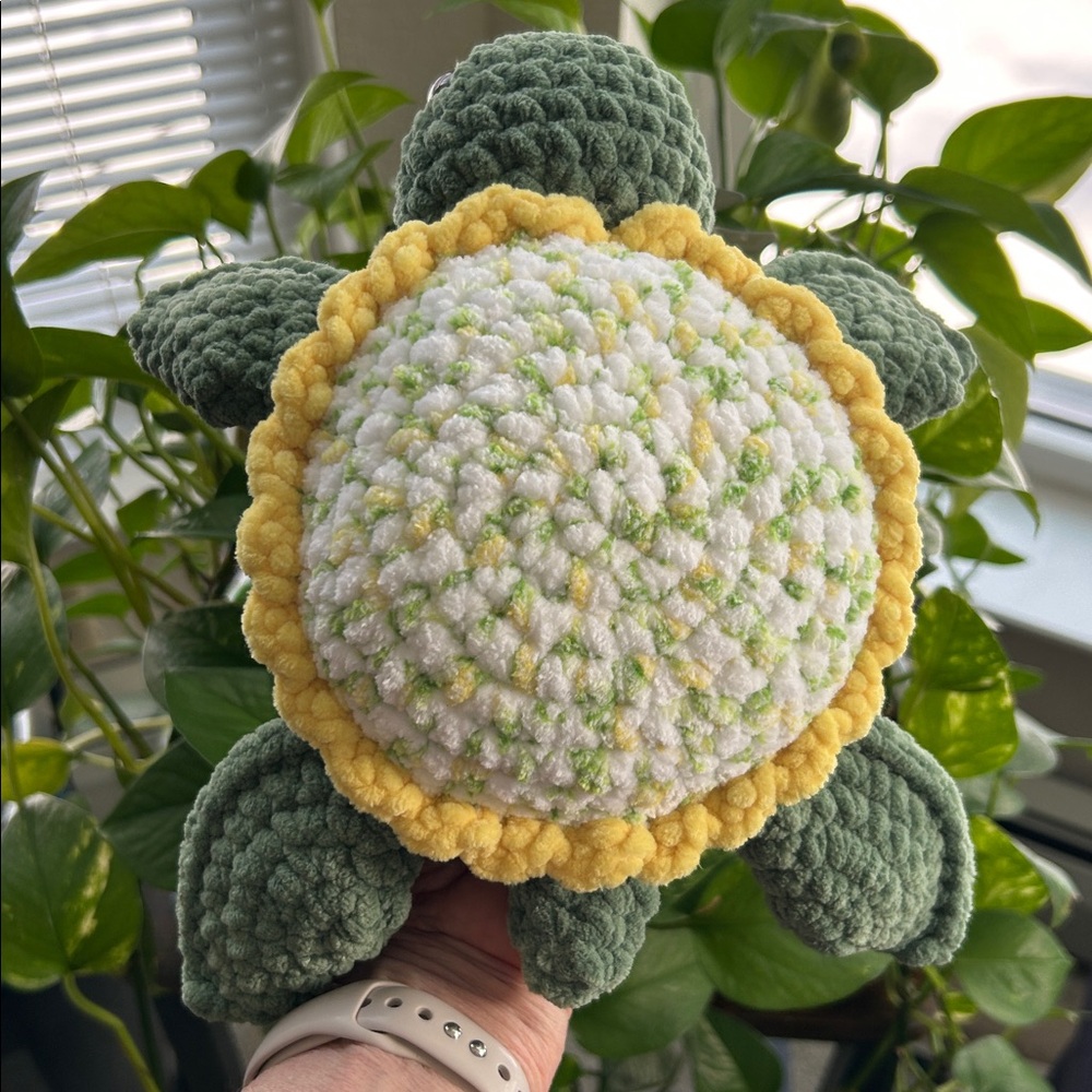 Crochet Turtle Plush Amigurumi Handmade